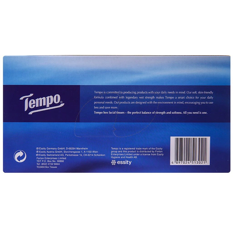 Gói 90 tờ khăn giấy rút Tempo không mùi 4 lớp 8