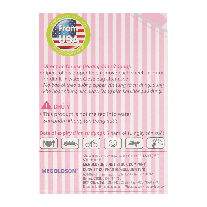 Combo 3 túi khăn khô đa năng StayDry không mùi 6