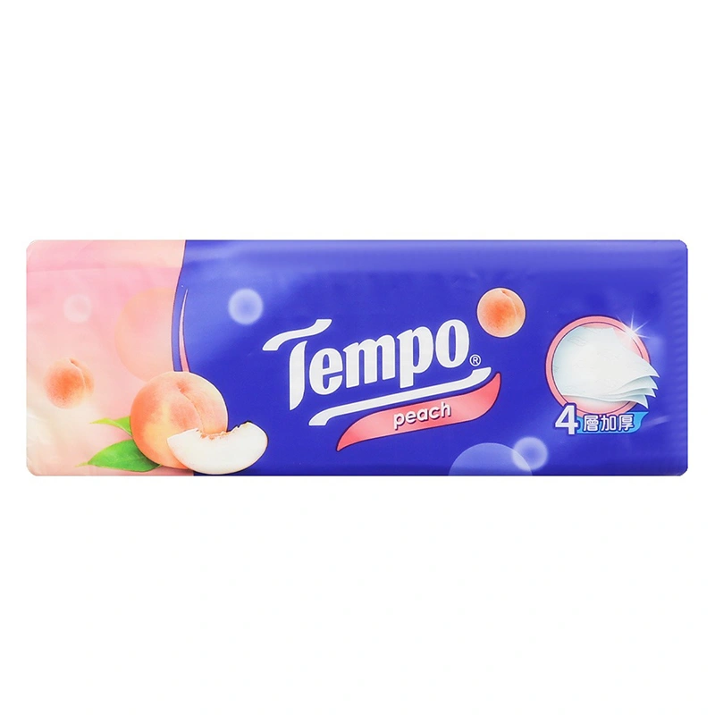 Gói 90 tờ khăn giấy rút Tempo hương đào 4 lớp 4