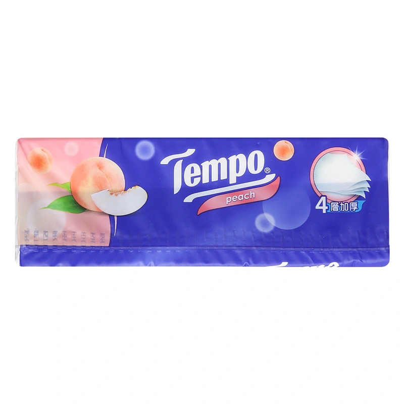 Gói 90 tờ khăn giấy rút Tempo hương đào 4 lớp 5