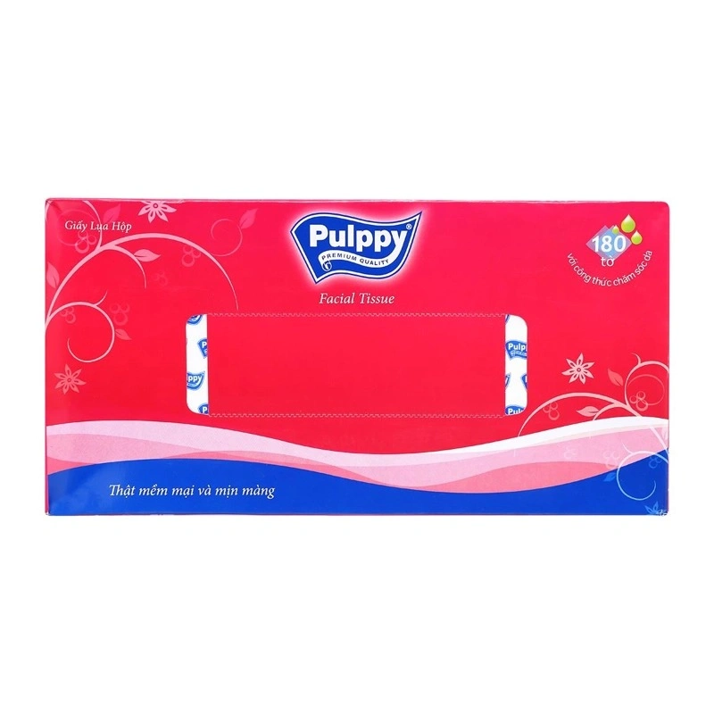 Combo 3 hộp 180 tờ khăn giấy lụa Pulppy không mùi 2 lớp 2