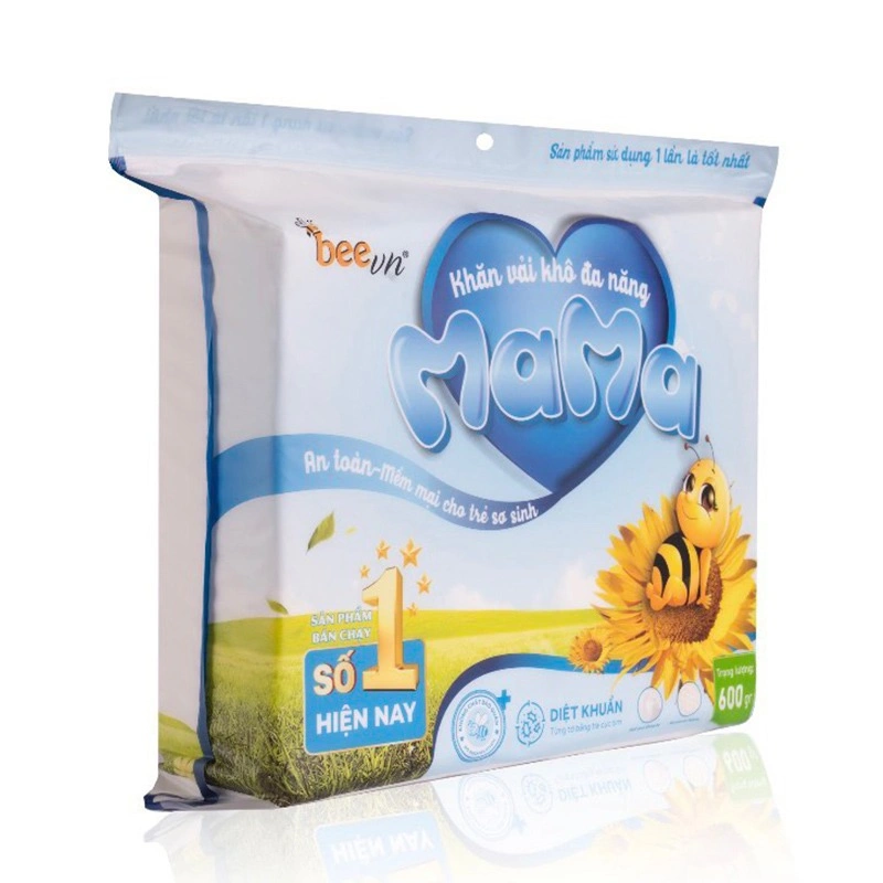 Combo 2 khăn vải khô đa năng Mama không mùi 600g/túi 2