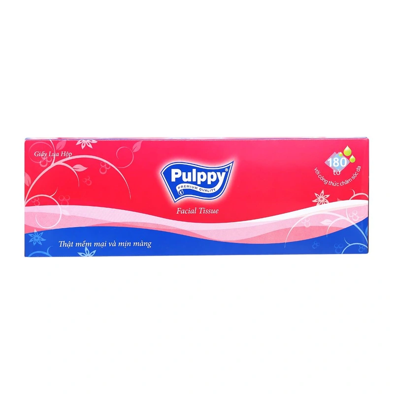 Combo 3 hộp 180 tờ khăn giấy lụa Pulppy không mùi 2 lớp 10