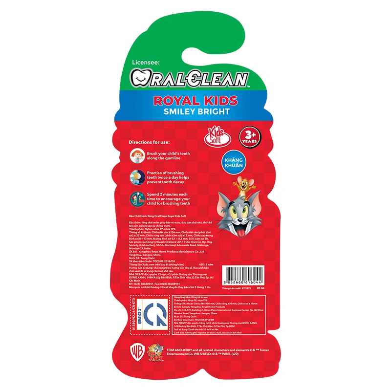 Bàn chải cho bé Oral Clean Royal Kids lông mềm (từ 3 tuổi) - Màu ngẫu nhiên 2