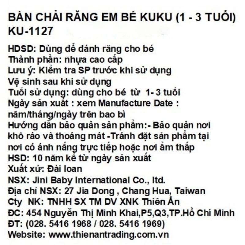 Bàn chải cho bé KuKu KU1129 lông siêu mềm (3 - 6 tuổi) - Màu ngẫu nhiên 13