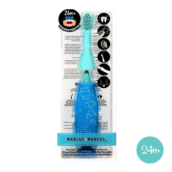 Bàn chải cho bé Marcus & Marcus MNMRC06-BL silicone mềm (từ 2 tuổi) 1