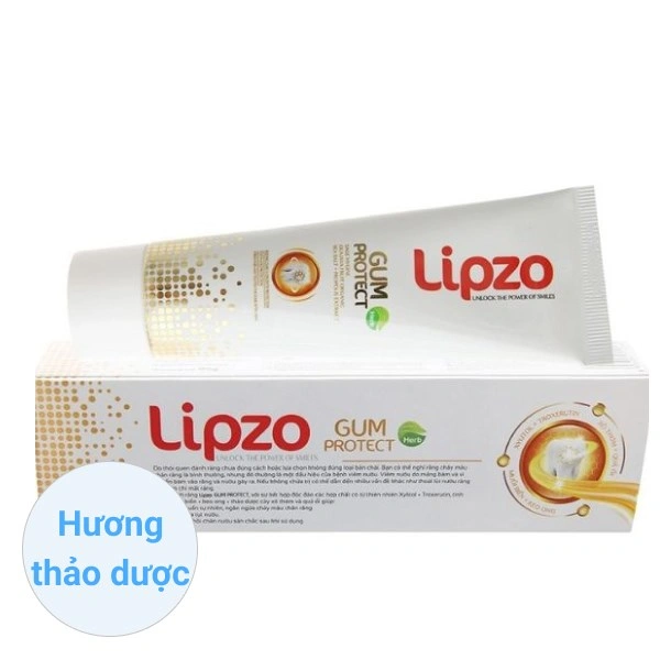 Kem đánh răng từ 6 tuổi Lipzo Herb Gum Protect hương thảo dược thơm mát 95g 1