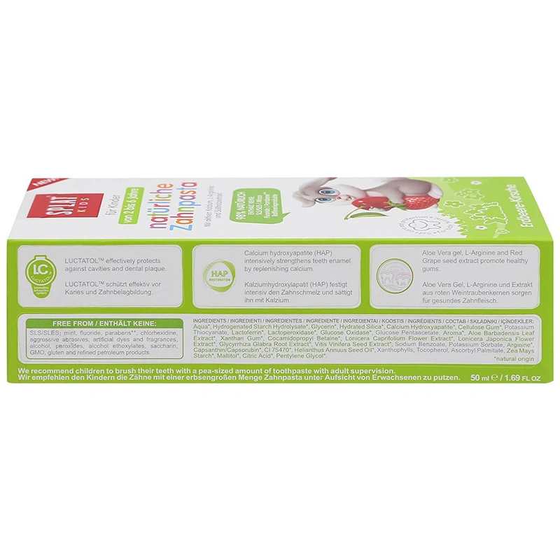 Kem đánh răng cho bé 2 - 6 tuổi Splat Kids hương dâu 50 ml 3