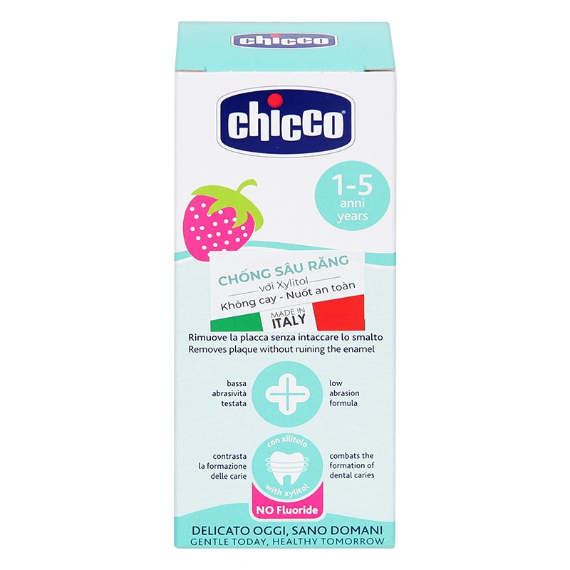 Kem đánh răng cho bé 1 - 5 tuổi Chicco hương dâu 50 ml 2