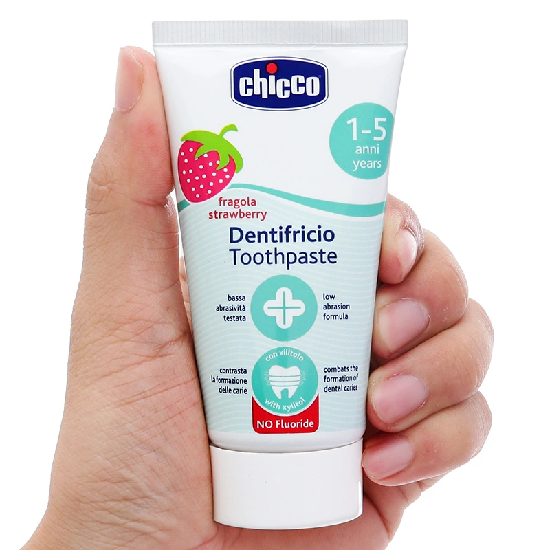 Kem đánh răng cho bé 1 - 5 tuổi Chicco hương dâu 50 ml 8