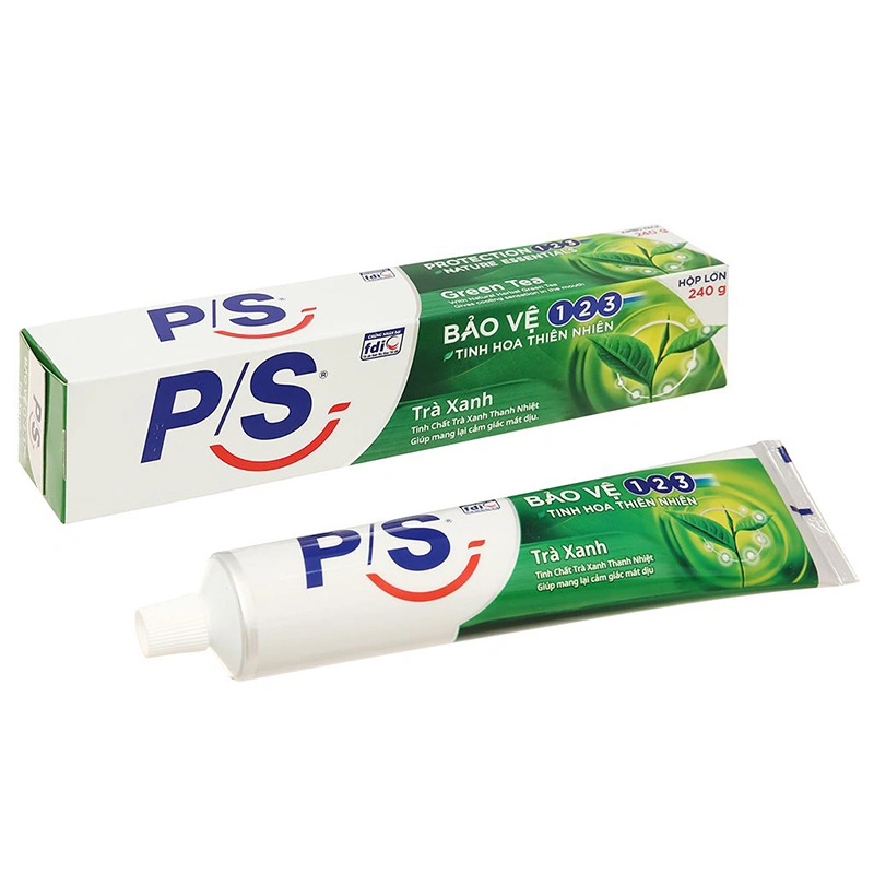 Kem đánh răng từ 6 tuổi P/S bảo vệ 123 tinh hoa thiên nhiên hương trà xanh 240g 1