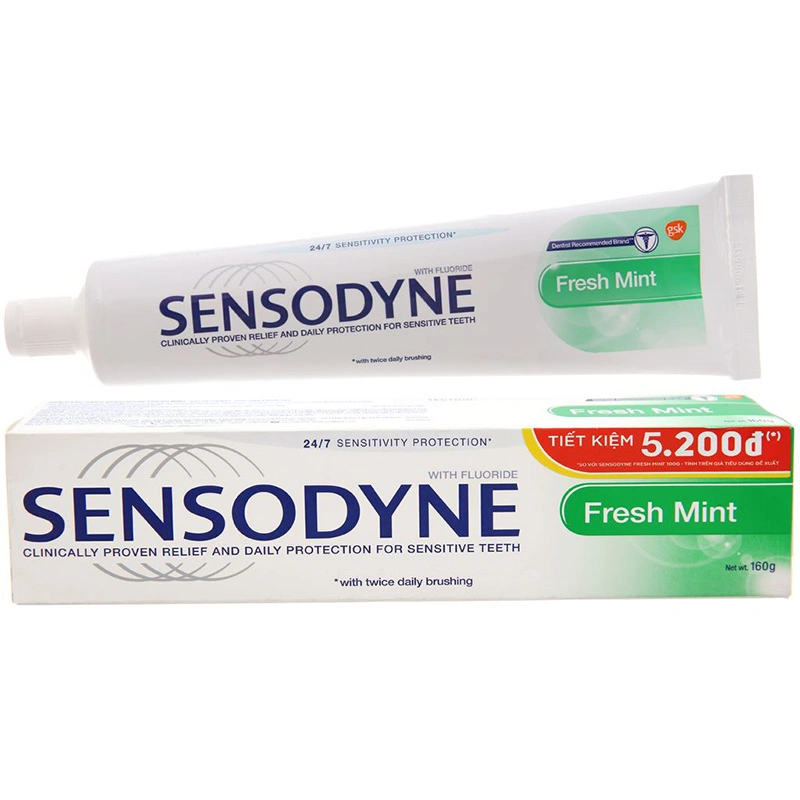 Kem đánh răng từ 12 tuổi Sensodyne Fresh Mint hương bạc hà 160g 1