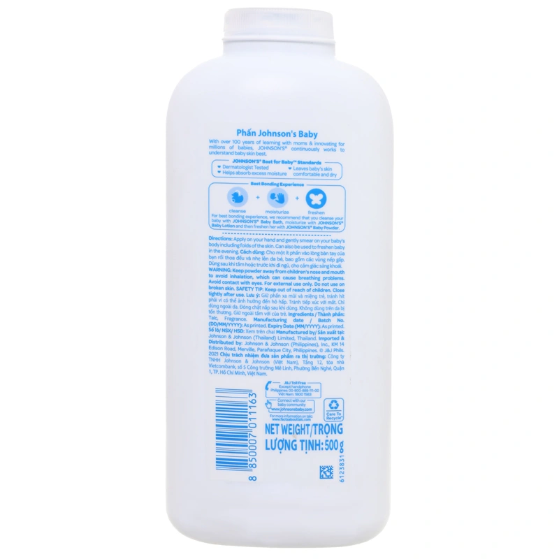 Phấn thơm cho bé Johnsons Baby Powder 200g 9