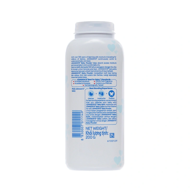 Phấn thơm cho bé Johnsons Baby Powder 200g 5