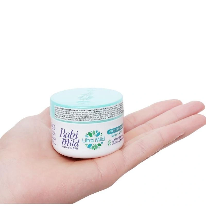 Kem dưỡng da cho bé Babi Mild Pure Natural 50g 4