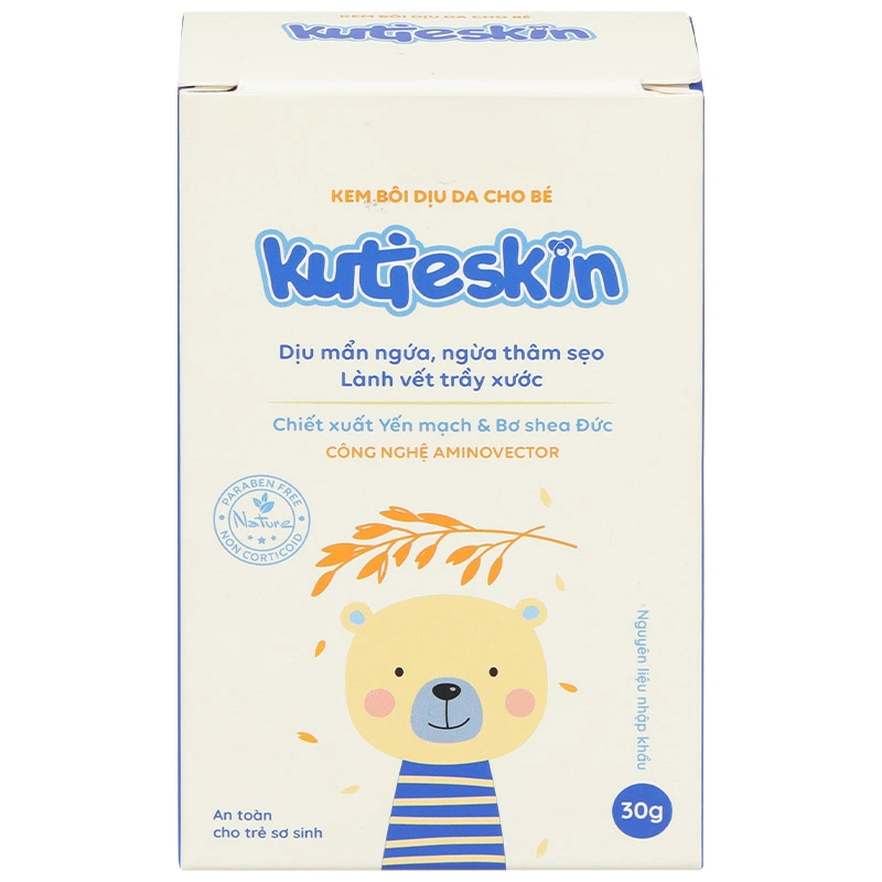 Kem dưỡng ẩm cho bé Kutieskin 30g 12