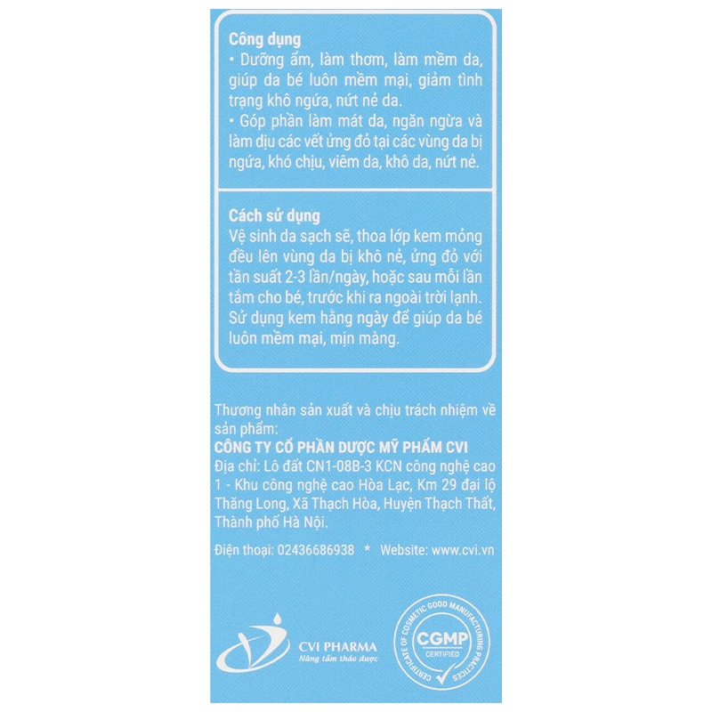 Kem dưỡng ẩm cho bé Kutieskin 30g 11
