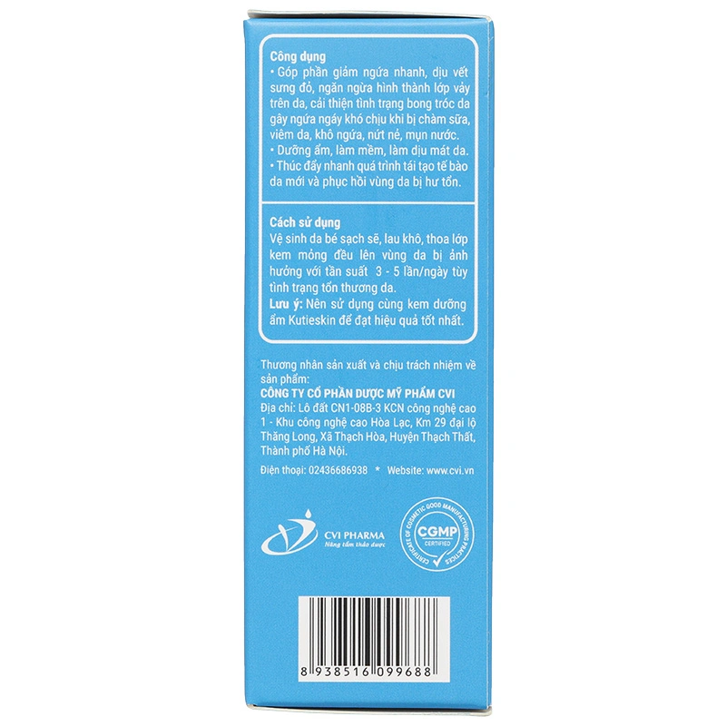 Kem dưỡng ẩm cho bé Kutieskin 30g 23