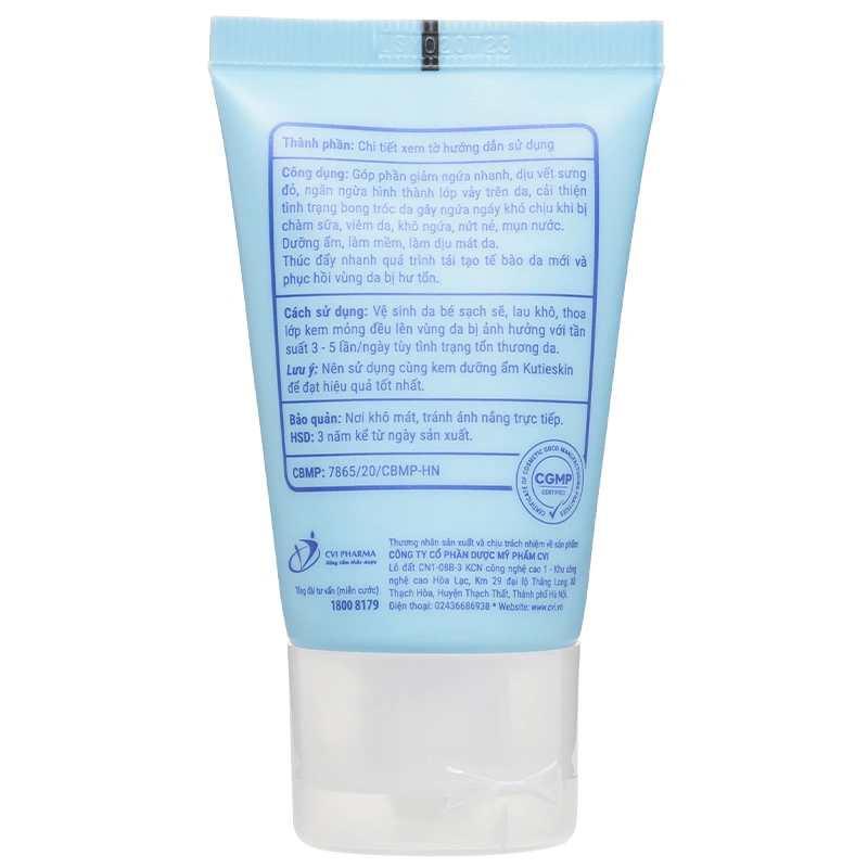 Kem dưỡng ẩm cho bé Kutieskin 30g 26