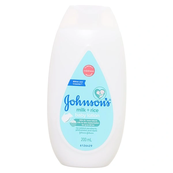 Sữa dưỡng thể chứa sữa và gạo cho bé Johnson's Baby 200 ml 1