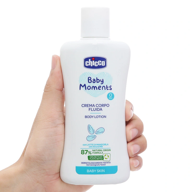 Sữa dưỡng ẩm chiết xuất hạnh nhân cho bé Chicco 200 ml 9