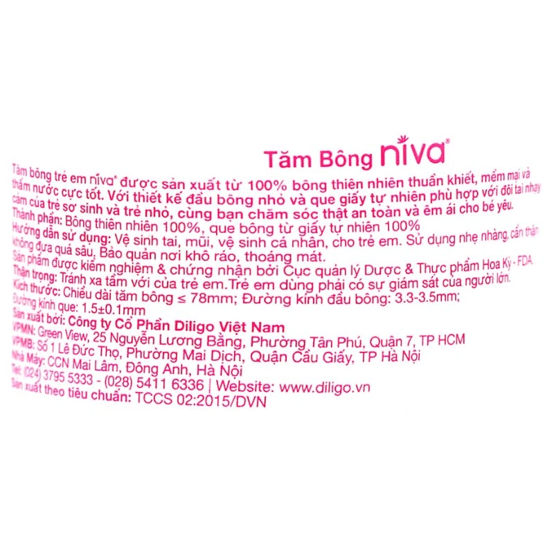 Tăm bông cho bé thân giấy Niva BHP2 đầu tròn hũ 400 cây 4