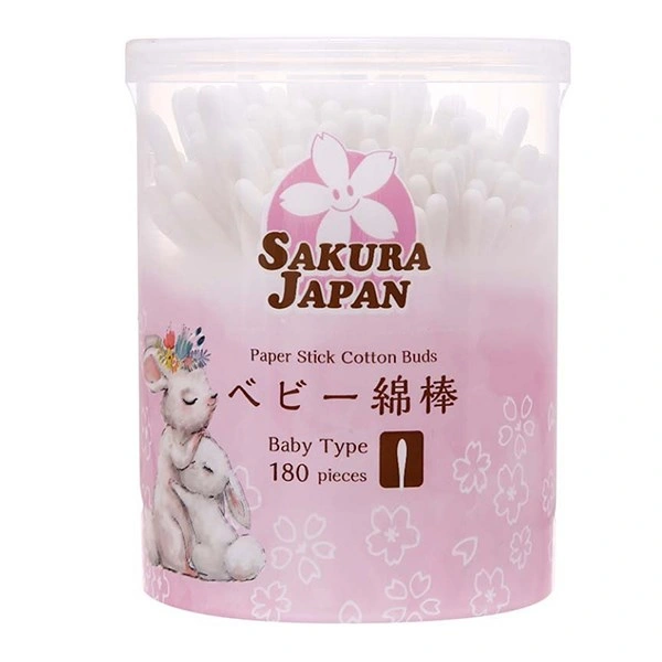 Tăm bông thân giấy kháng khuẩn Sakura TB02