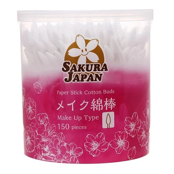 Tăm bông thân giấy kháng khuẩn Sakura TB10 đầu lớn hũ 110 cây 19