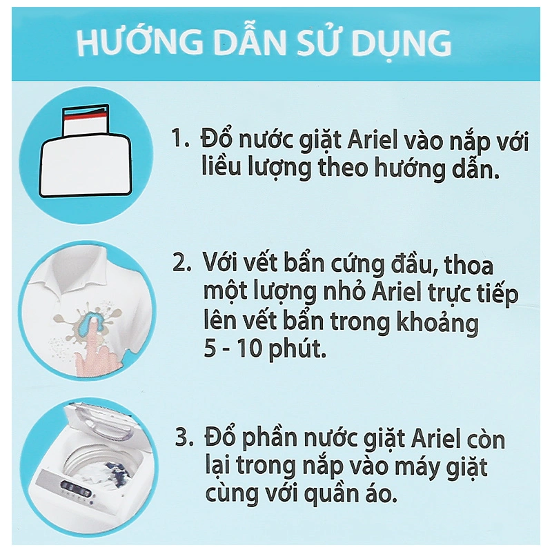 Nước giặt Ariel Sạch Sâu hương nắng mai túi 3.4 lít 9