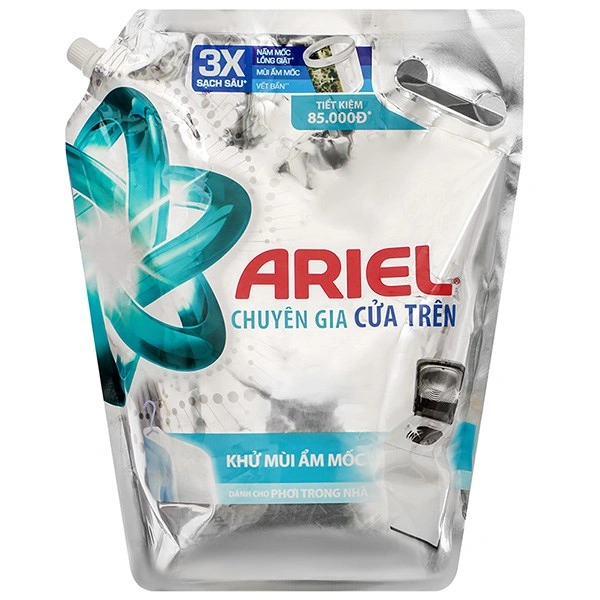 Nước giặt Ariel Sạch Sâu hương nắng mai túi 3.4 lít 10