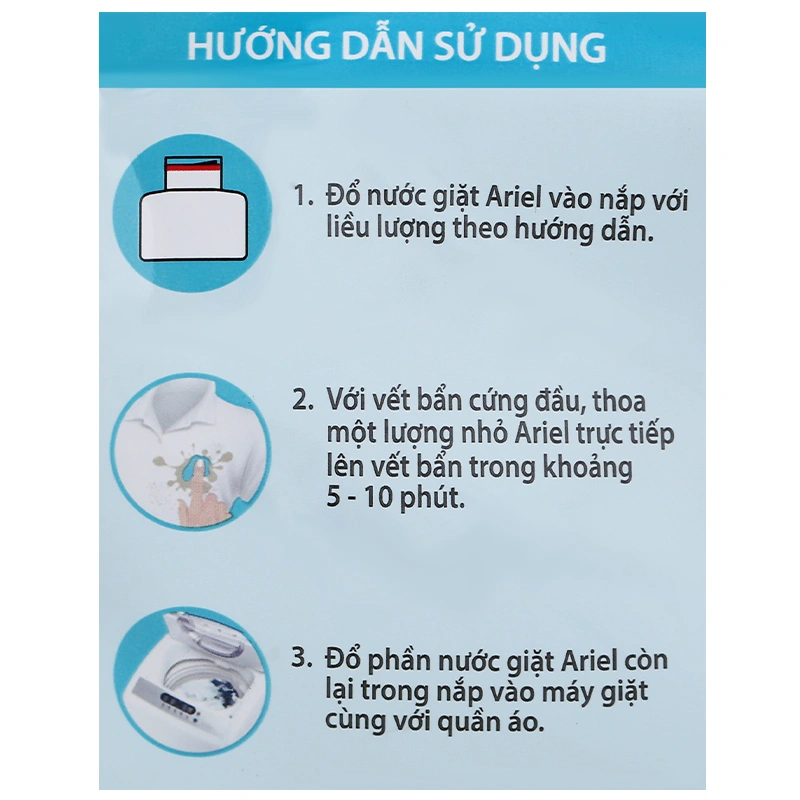 Nước giặt Ariel Sạch Sâu hương nắng mai túi 3.4 lít 23