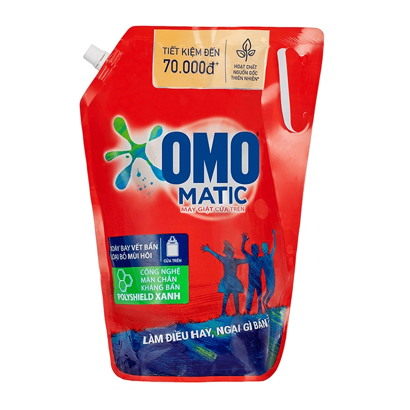 Nước giặt OMO Matic cửa trên hương tươi mát túi 3 lít 1