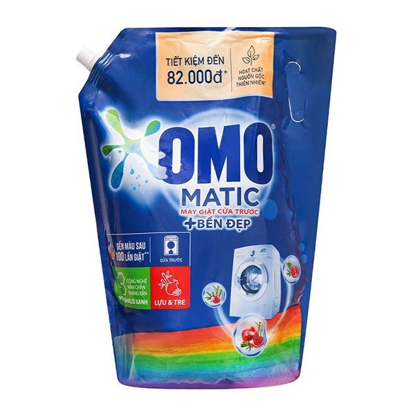 Nước giặt OMO Matic Bền Đẹp hương thơm bền lâu túi 2.8 lít 7