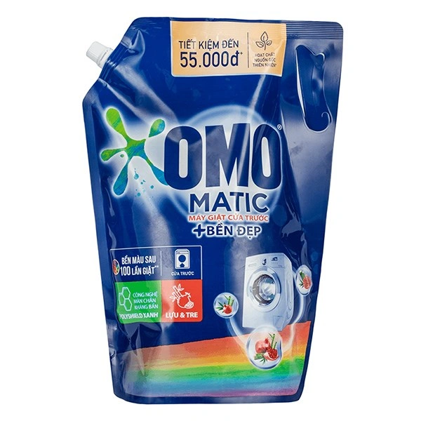 Nước giặt OMO Matic Bền Đẹp hương thơm bền lâu túi 2.8 lít 1