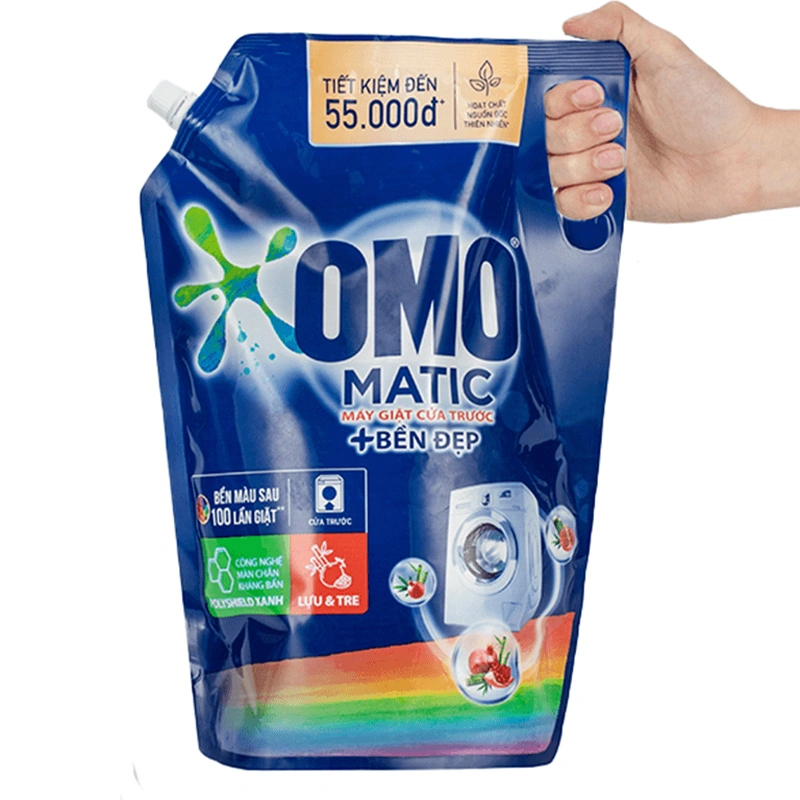 Nước giặt OMO Matic Bền Đẹp hương thơm bền lâu túi 2.8 lít 4