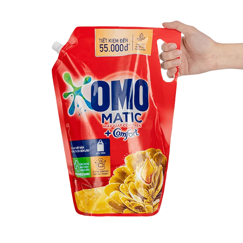 Nước giặt OMO Matic Comfort hương ngọc lan tây, gỗ đàn hương túi 3.5 lít 10