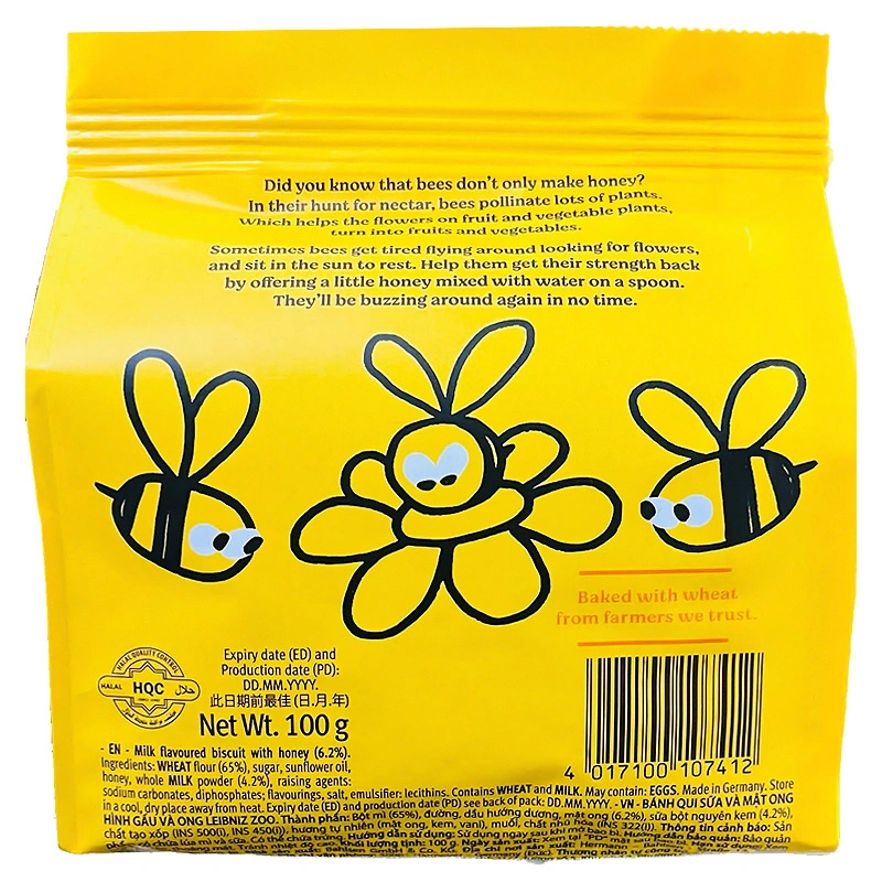 Bánh quy Leibniz Zoo vị sữa và mật ong gói 100g (từ 3 tuổi) 2