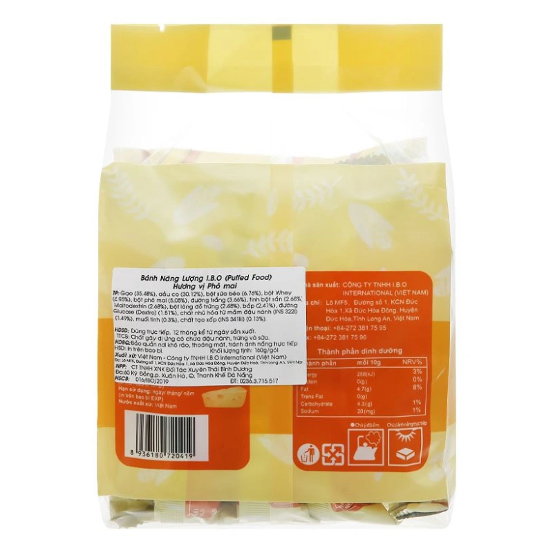 Bánh quy I.B.O vị phô mai gói 160g (từ 3 tuổi) 2