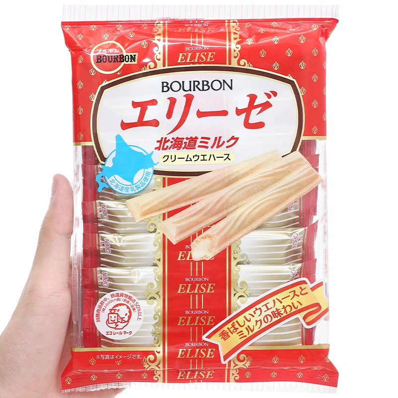 Bánh quy Bourbon vị sữa Hokkaido gói 57.6g (từ 3 tuổi) 3