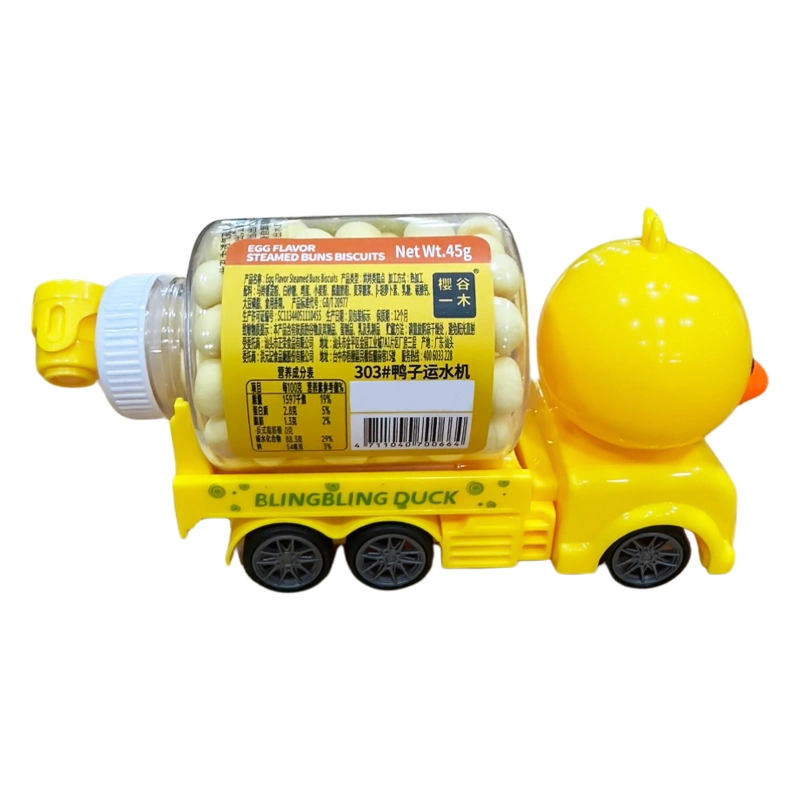 Bánh quy đồ chơi xe vịt Steamed vị trứng hũ 45g (từ 1 tuổi) 2