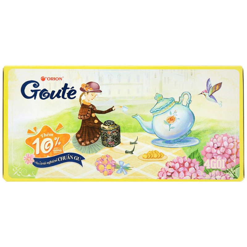 Bánh quy Orion Gouté vị mè hộp 158.4g (từ 3 tuổi) 4