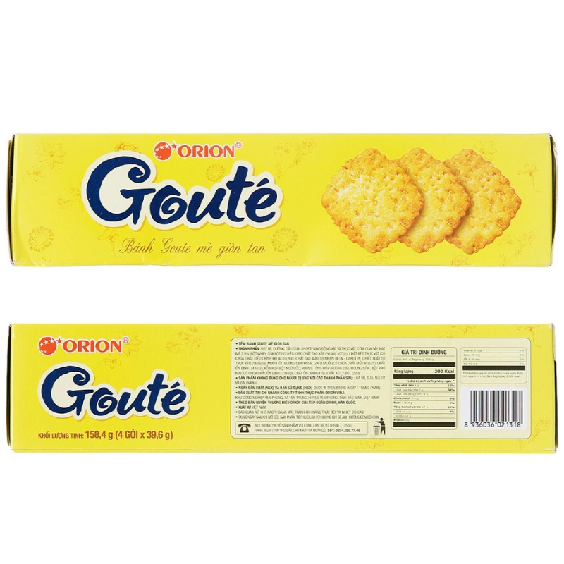 Bánh quy Orion Gouté vị mè hộp 158.4g (từ 3 tuổi) 5