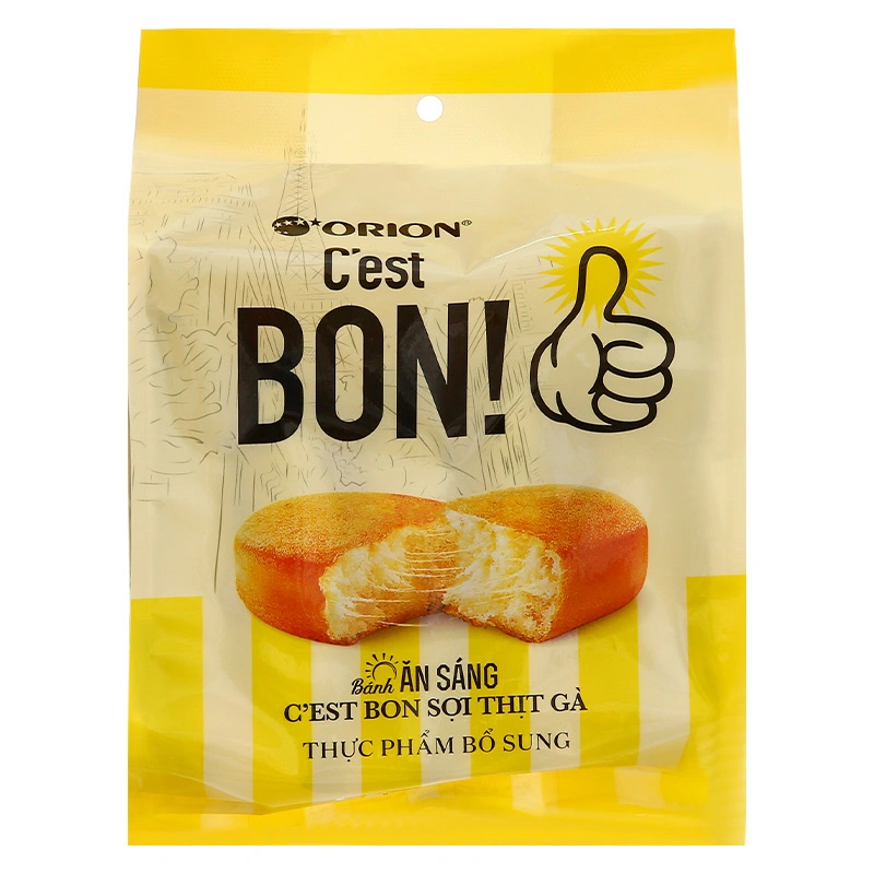 Bánh bông lan Orion C'est Bon sợi thịt gà gói 5 cái x 17g (từ 4 tuổi) 2
