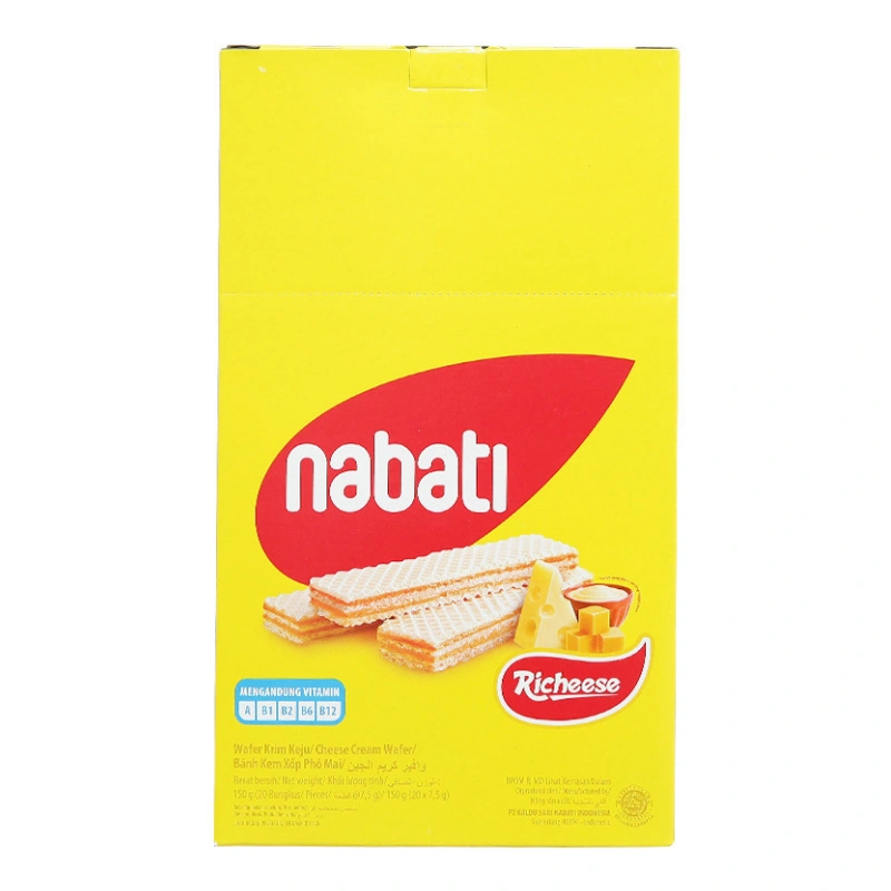 Bánh xốp Nabati vị phô mai hộp 20 cái x 7.5g 2