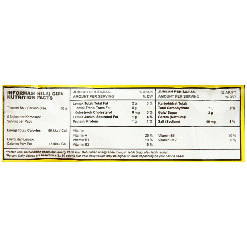 Bánh xốp Nabati vị phô mai gói 50g 6
