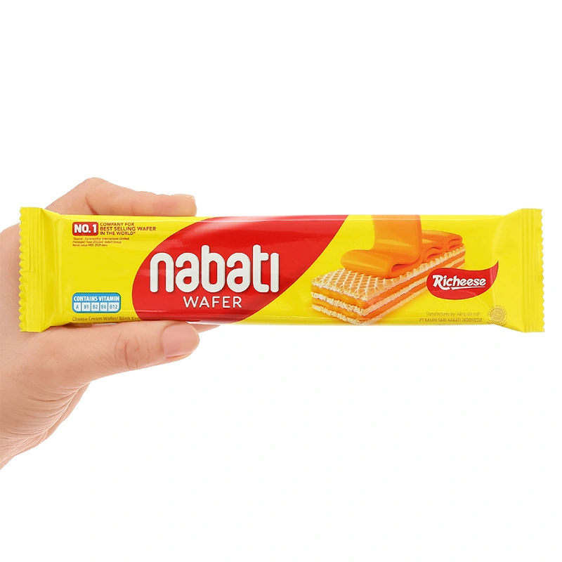 Bánh xốp Nabati vị phô mai hộp 20 cái x 15g 5