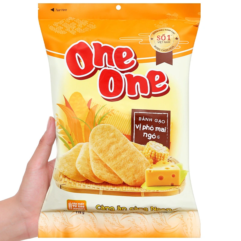 Bánh gạo One One vị phô mai ngô gói 118g (từ 1 tuổi) 3