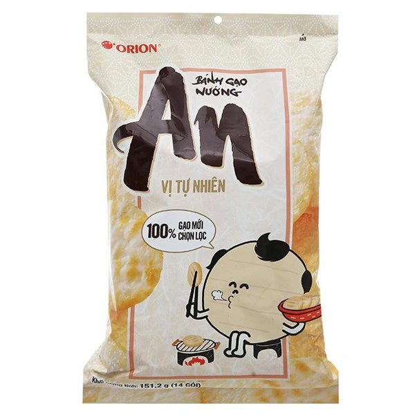 Bánh gạo Orion An vị tự nhiên gói 151.2g (từ 1 tuổi) 1