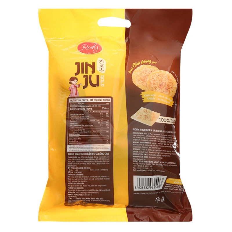 Bánh gạo Richy Jinju Gold vị chà bông gói 168g (từ 1 tuổi) 2