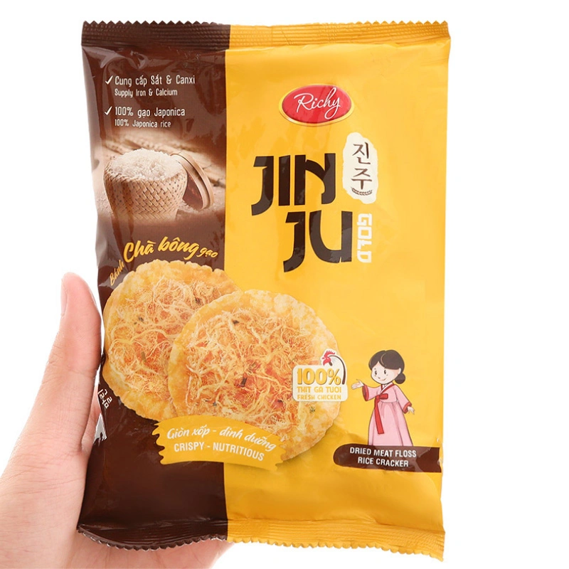 Bánh gạo Richy Jinju Gold vị chà bông gói 168g (từ 1 tuổi) 3